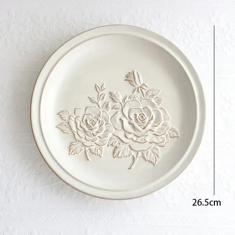Franske pregete blomsterplater