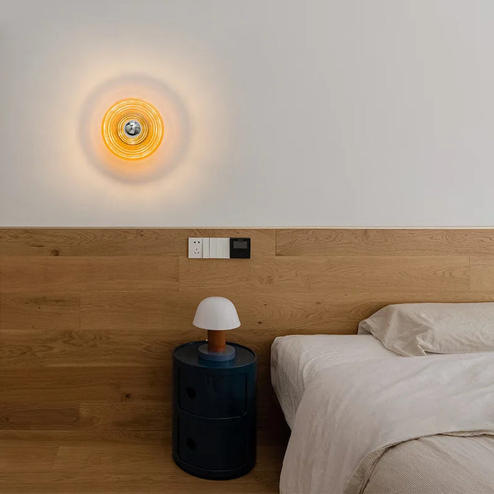 AquaGlow Vegglampe – LED-belysning med bølgemønster Luvikno