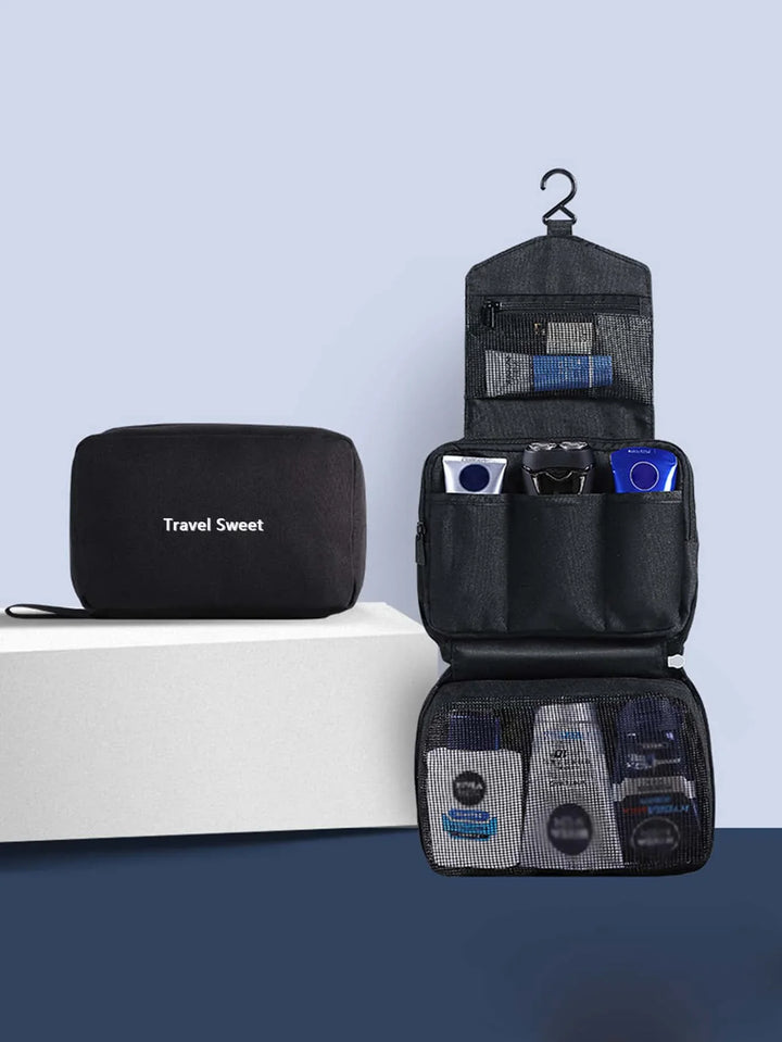 Luvikno | Sammenleggbar Reise Toalettveske DryNexa TravelCube | Flerlagsdesign med Fukt-Tørr Separasjon | Plassbesparende & Vanntett