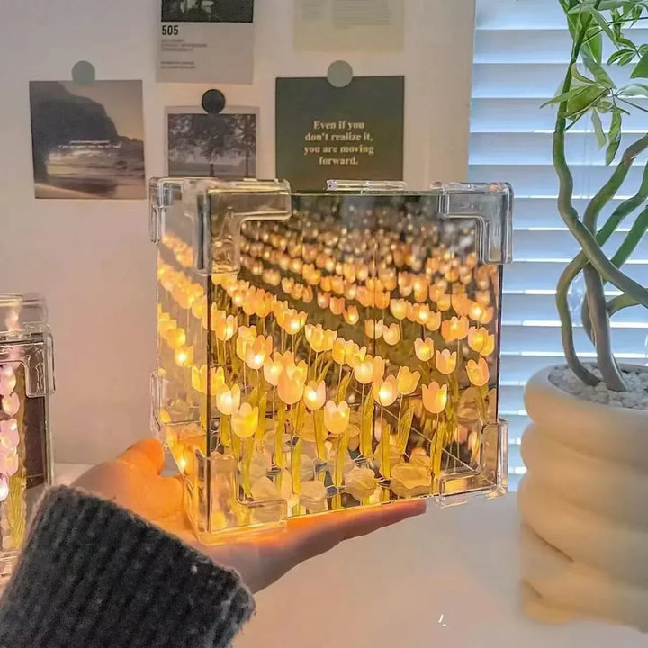 3D Tulip DIY Luviknoomster Cube Nattlampe | Luvikno