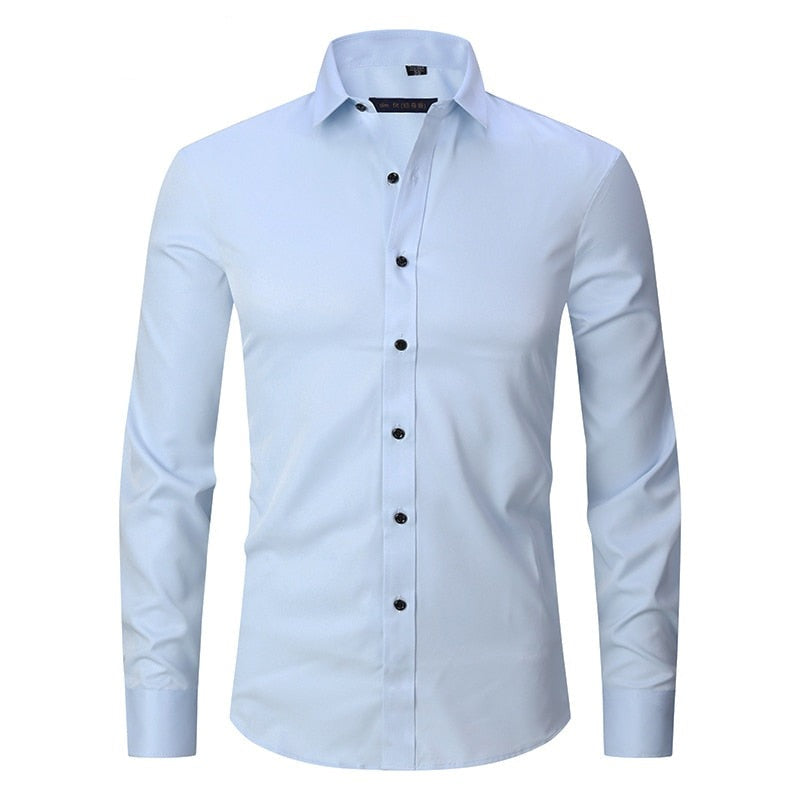 Luvik | Miehet Anti-Wrinkle Slim Fit pukeutua paita