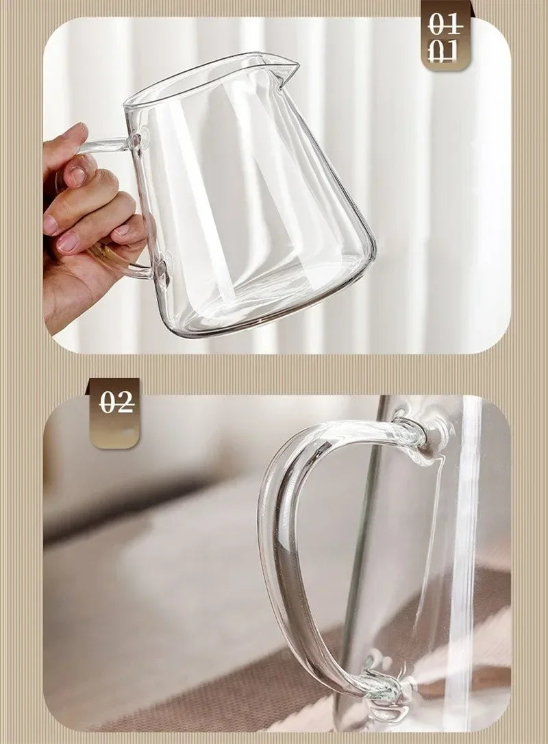 Luvikno | 450ml-950ml Varmeresistent Glass Teapot – Rustfritt Stål Tefilter, Blomsterkjele for Kung Fu Te, Puer og Oolong Te