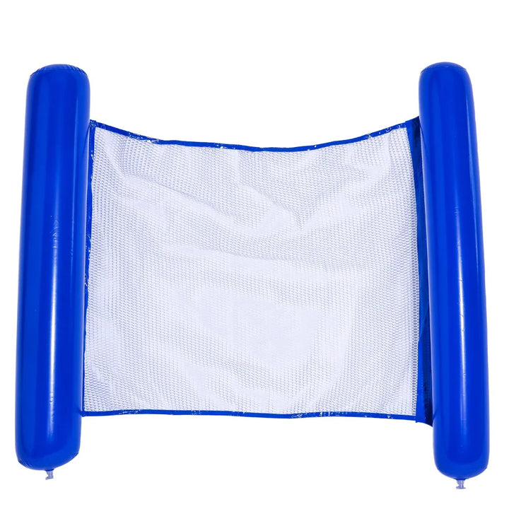 Luvikno | AQUAVIVA Oppblåsbar Vann Hengekøye | 130×70 cm | Foldbar Basseng Lounger med Ryggstøtte | Svømme Seng for Basseng, Strand & Ferie