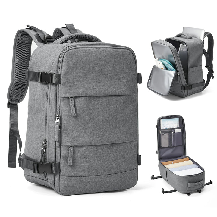 Luvikno | Reise Ryggsekk Travomate | Vanntett & Allsidig | 15.6" Laptoprom | Stor Kapasitet med Fukt-Tørr Separasjon