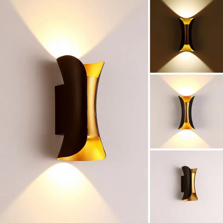 Moderne Dual-Tone LED Vegglampe – Vanntett & Minimalistisk for Innendørs & Utendørs Luvikno