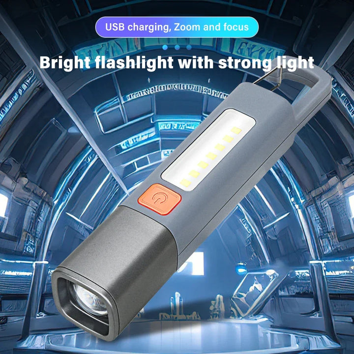 Ultra-Bright Long Shot USB Oppladbar Lommelykt | Luvikno