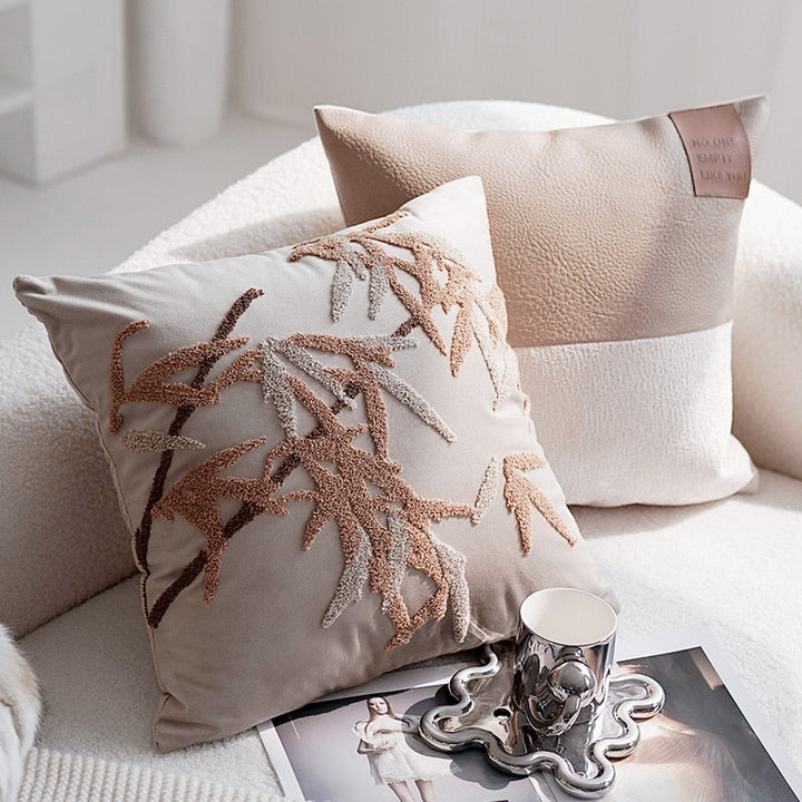 Brodert Orkidé Putetrekk