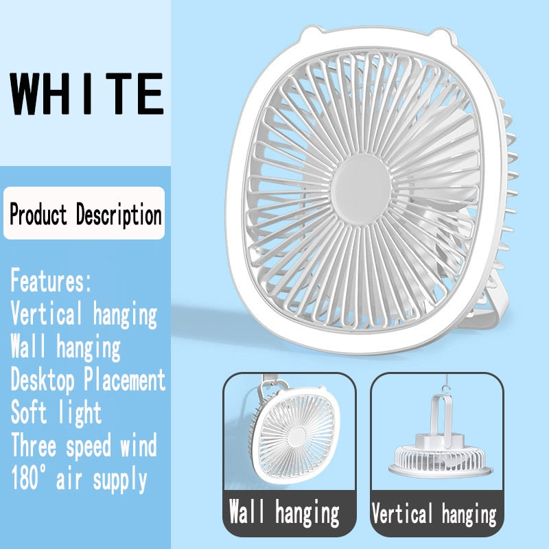Compact Easy Mini Night Lamp USB Air Cooler - Image 3