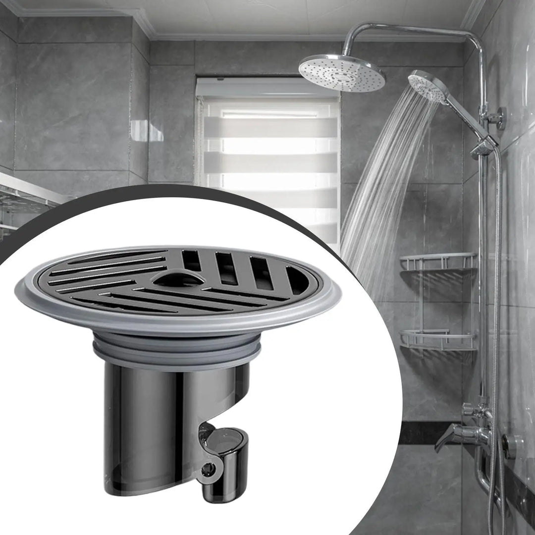 AquaShield Compact Gulvavløp – Rustfritt Stål & Silikon Tilbakestrømmingsbeskyttelse for Bad, Dusj & Kjøkken Luvikno
