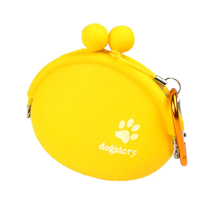 Luvikno | Treatico Silikon Snack Pose for Hunder | Med Klips & Borrelås | For Trening, Tur & Reisemål | 9 × 9.5 cm