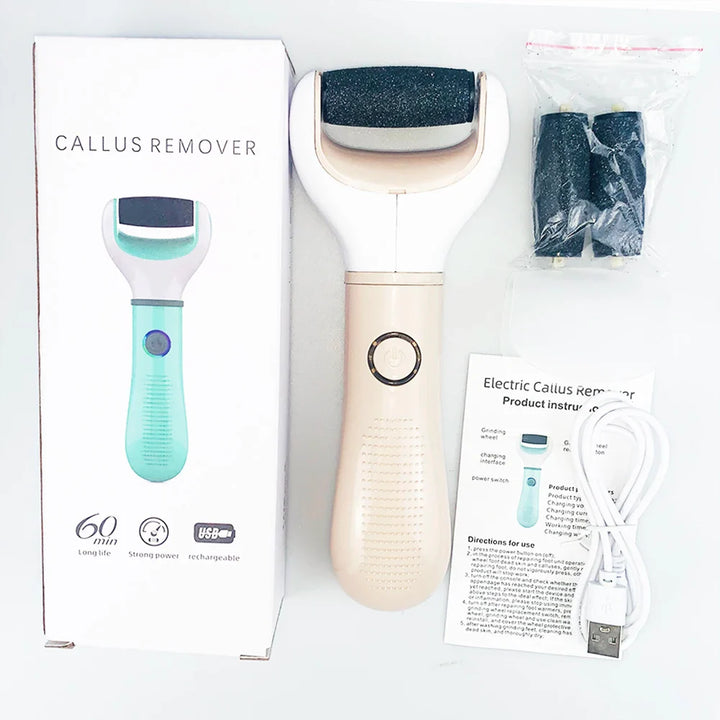 Luvikno | Pedivance Elektrisk Callusfjerner med USB-lading | For skånsom fotpleie & pedikyr | Fjerner tørr, sprukken & hardhud – 1200 mAh
