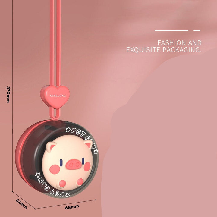 Cartoon Animal Mini Kids Neck Fan | Luvikno