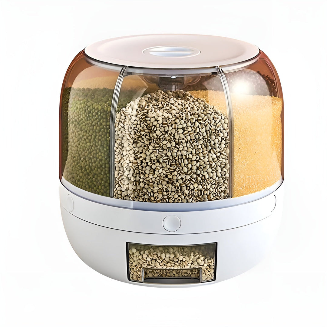 Grain Dispenser – Hygienisk med Insektbeskyttelse | Praktisk for Kjøkken & Oppbevaring | Luvikno