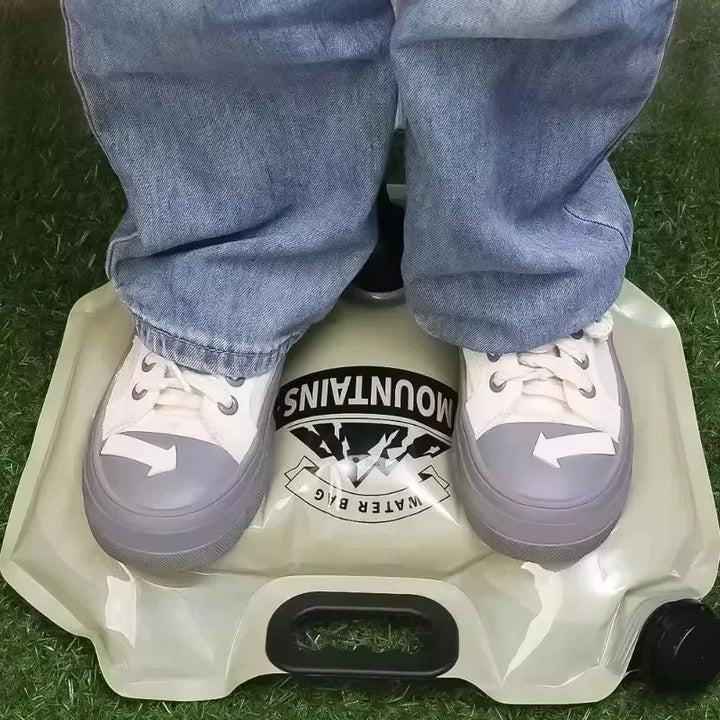 Luvikno | HydraPakx Sammenleggbar Vannbæreveske 8 L | Med Håndtak & Spout | For Camping, Fotturer & Utendørs