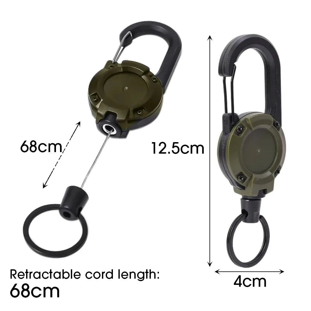 Trail Lock Anti-Lost Retractable Carabiner Nøkkelring | Luvikno