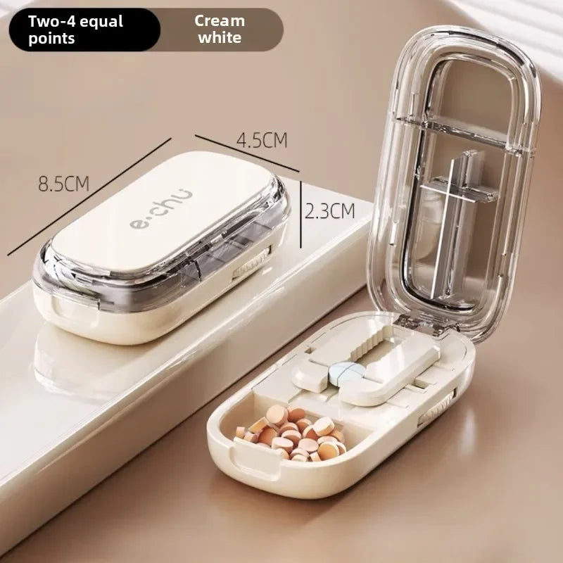Pocket Size Dustproof Pill Cutter Organizer | Luvikno