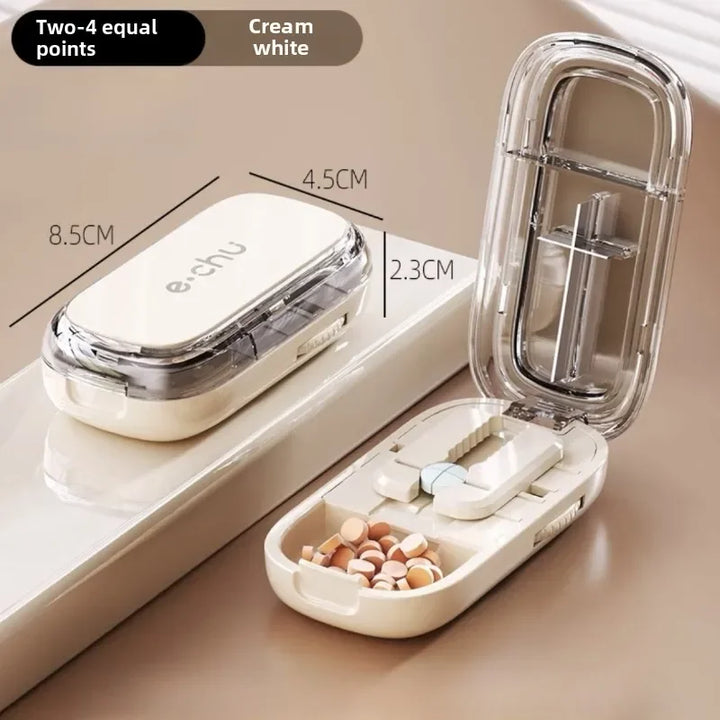 Pocket Size Dustproof Pill Cutter Organizer | Luvikno