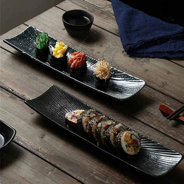 Minimalistiske sushi-tallerkener Luvikno