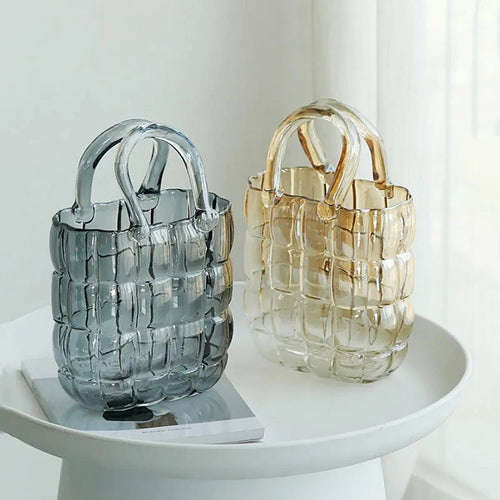 Glass Bag Vase | Luvikno