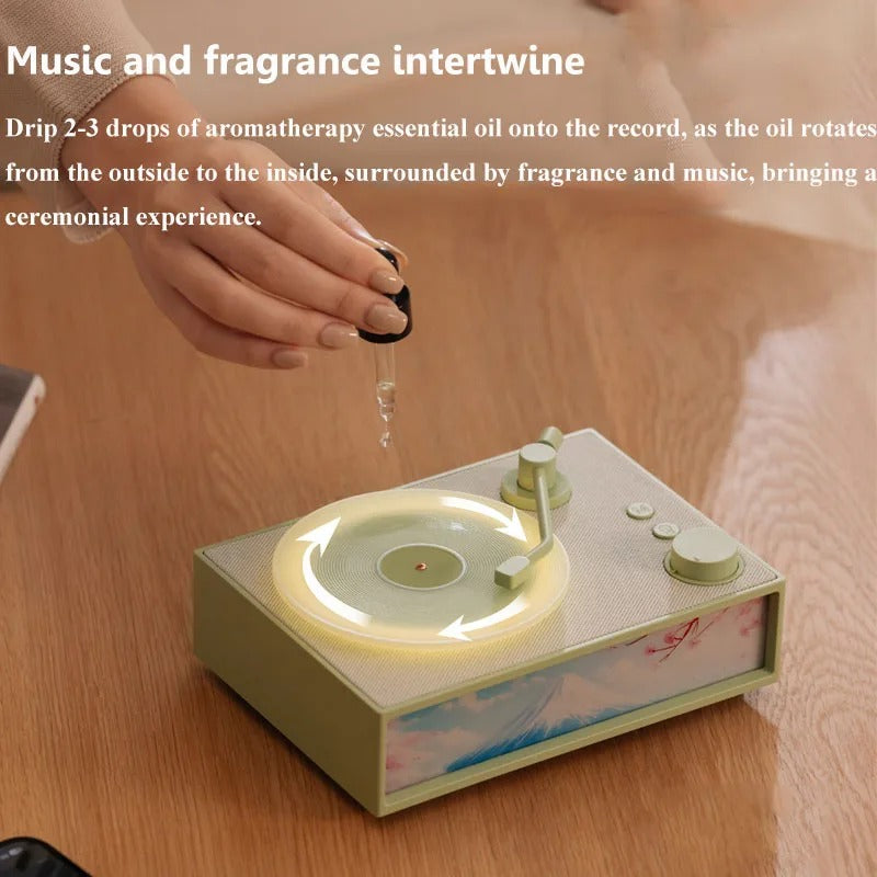 Vintage Design & LED Mood Lighting Wireless Aromatherapy Speaker | Luvikno