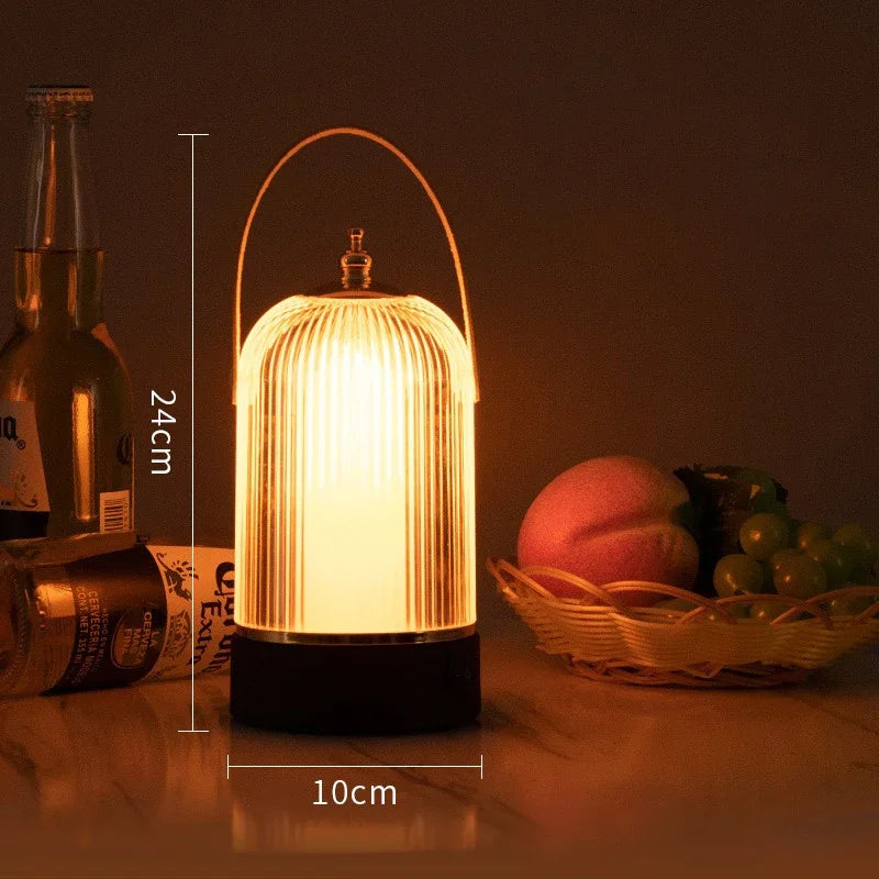Bærbar Retro Fuglebur Bordlampe – Vintage LED Belysning i Klassisk Design | Luvikno