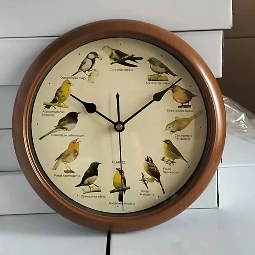BirdSong Klokke – 10 Tommers Veggklokke for Stilig Interiør Luvikno