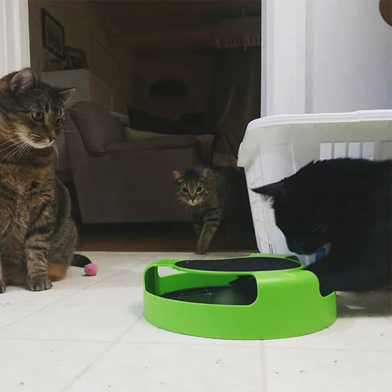 Interaktiv katt leketøy med roterende mus og kloreområde Luvikno