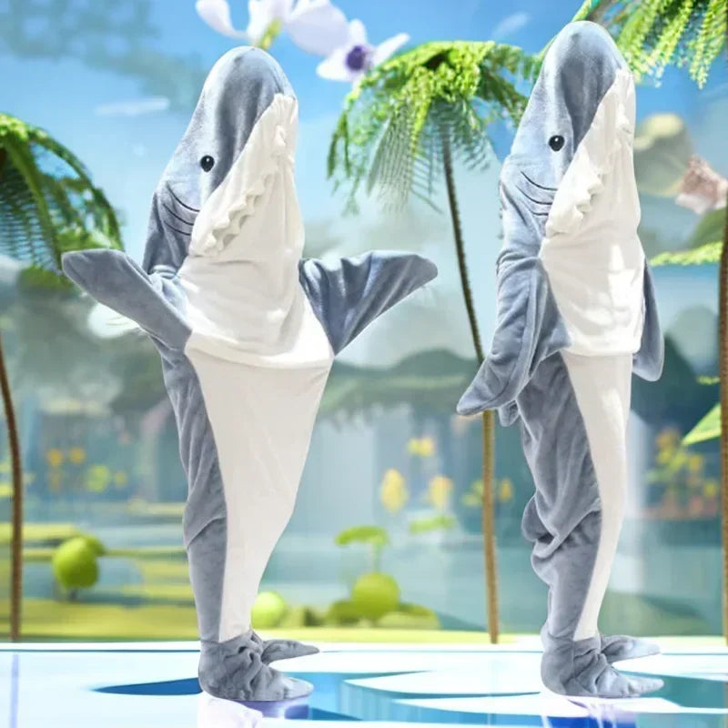 Snuggly Shark Koselig Hettegenser Epleteppe | Luvikno