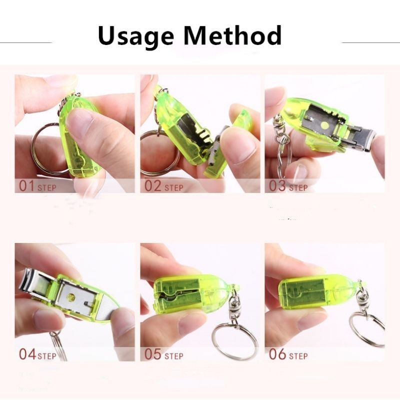 Stainless Steel Nail Clipper Keychain | Luvikno