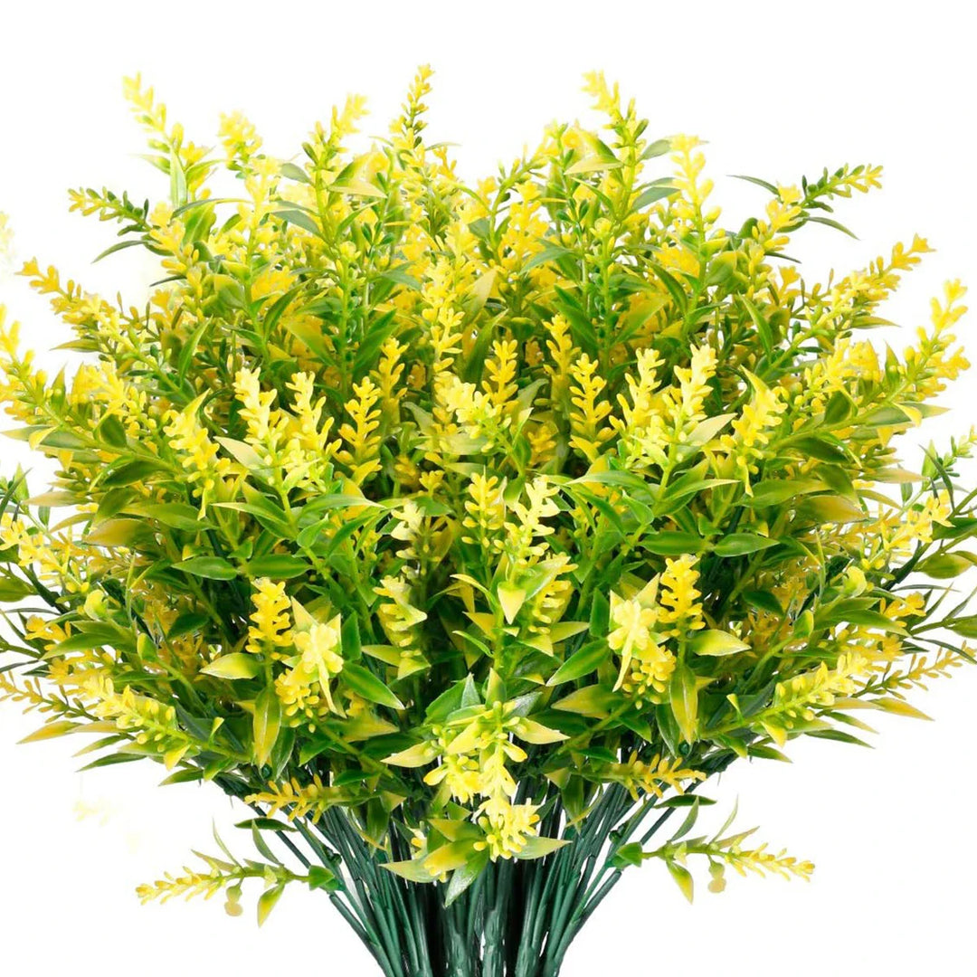 Luvikno | Florabell 12 Delt Sett Kunstig Lavendel | Kunstige Planter for Bryllup, Vaser, Garlands & Dekorasjon | For Innendørs & Utendørs