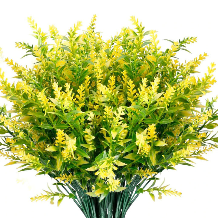 Luvikno | Florabell 12 Delt Sett Kunstig Lavendel | Kunstige Planter for Bryllup, Vaser, Garlands & Dekorasjon | For Innendørs & Utendørs