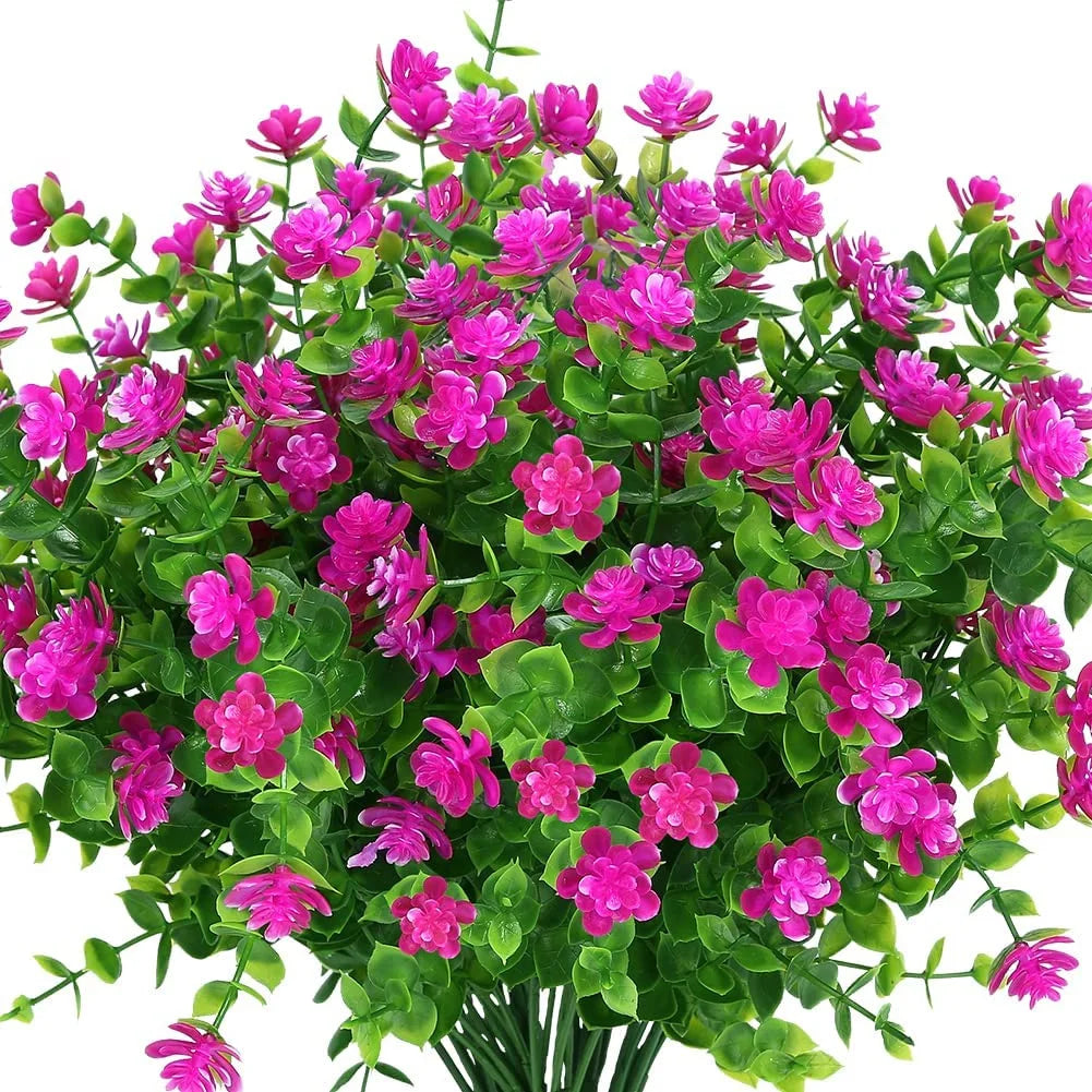 Luvikno | Kunstige blomster FloraSun | UV-bestandig og værbestandig | Hengende dekorative planter for hage og balkong | Enkel pleie og eviggrønn