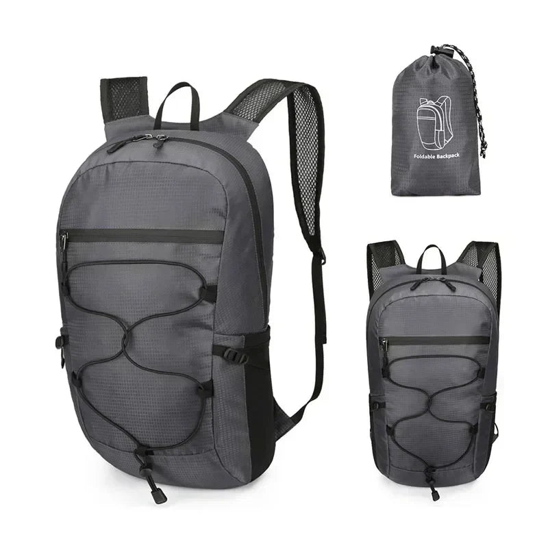 Luvikno | Utendørs Ryggsekk PackLite 20 L | Ultralett & Vanntett | Sammenleggbar for Reise & Fotturer