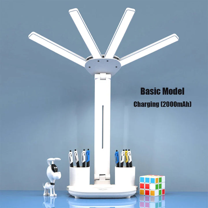 Multifunksjonell 3 i 1 Skrivebord LED Lampe | Luvikno