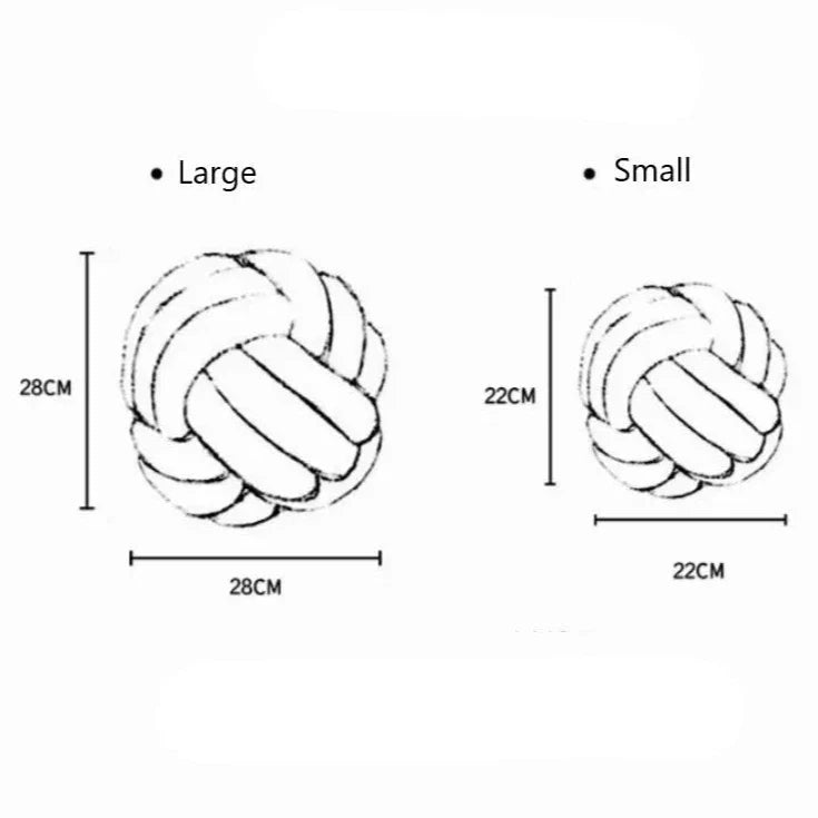 Plush Knot Cushion (Velour) | Luvikno