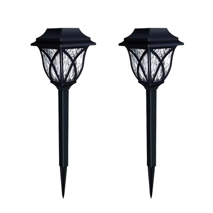 2-Pack Solcelledrevne LED Hagebelysning for Sti og Landskap Luvikno