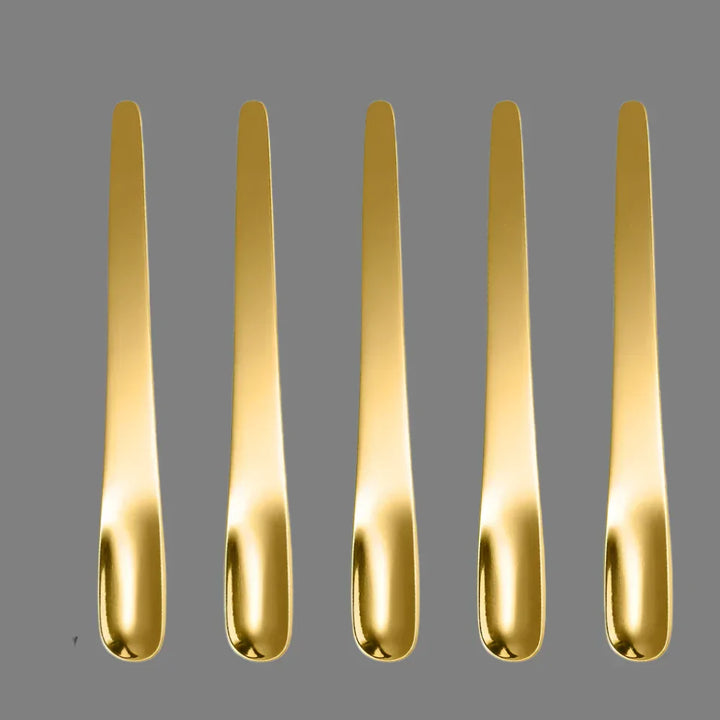 CoffeeSpoonSet - Stilige rustfrie stålskjeer for kaffe og te Luvikno