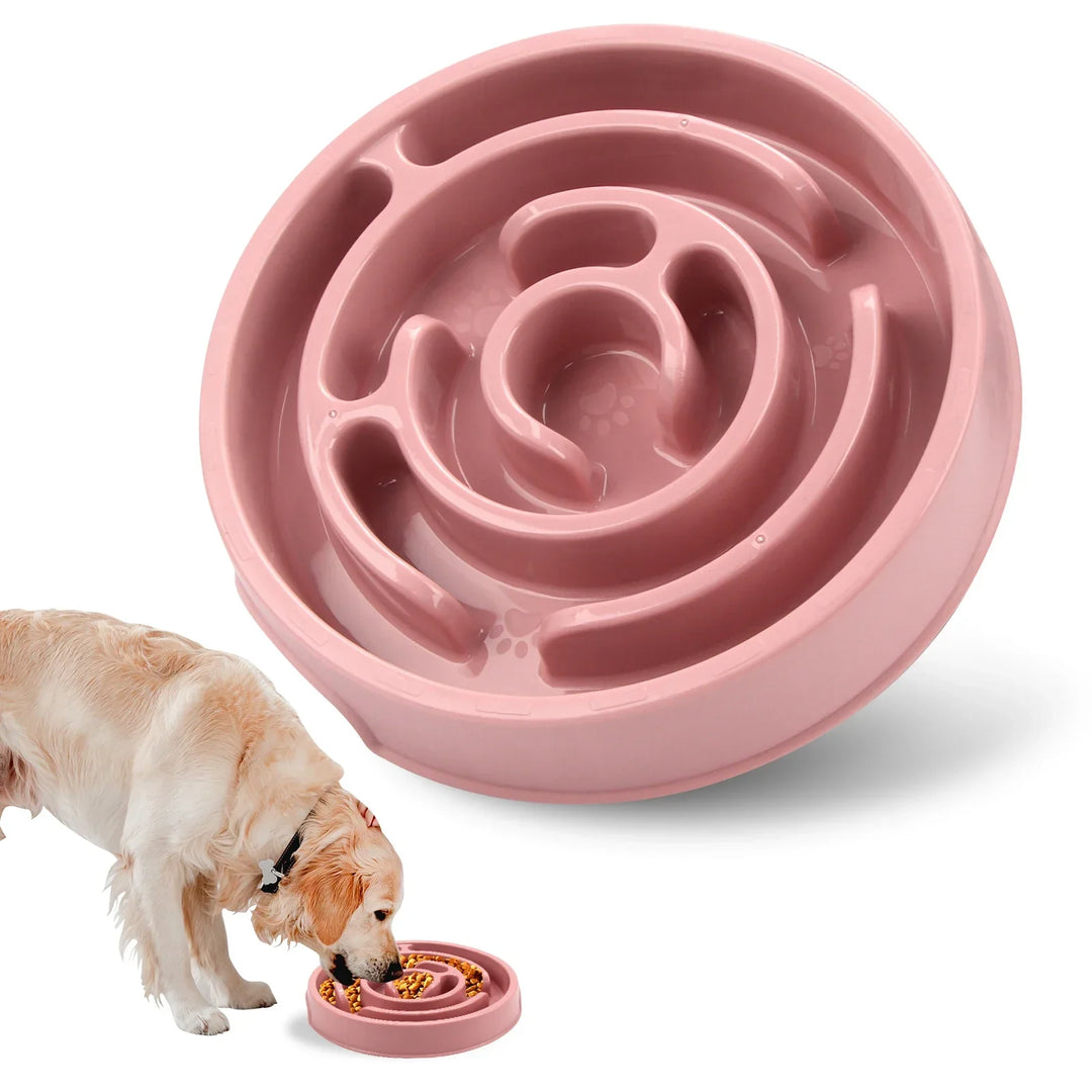 Luvikno | SnackMaze Bowl | Anti-Svelging Bowl for Hundar & Kattar | Non-Slip & BPA-Fri | Langsom Spising for Sunn Fordøyelse