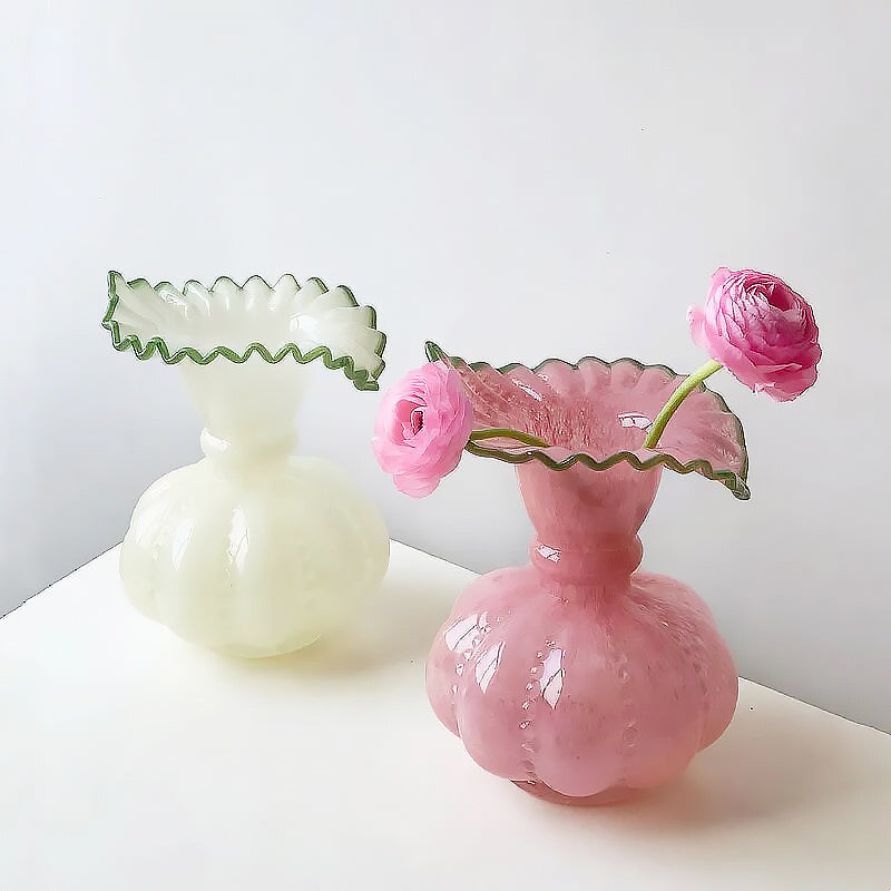 Glass Pumpkin Vase | Luvikno