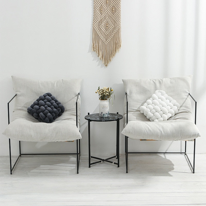 Knotted Ball Decorative Pillow | Luvikno