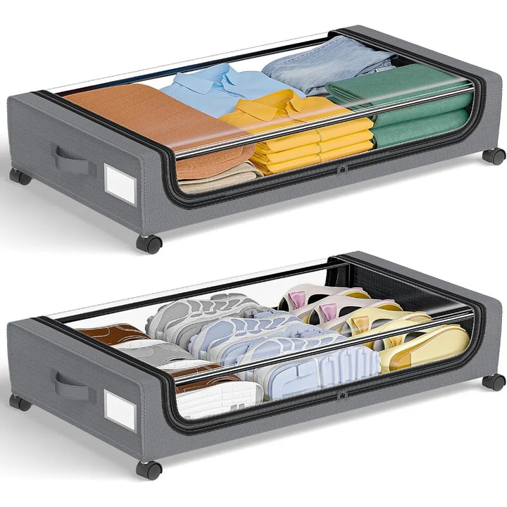 Underbed Oppbevaring StaLuviknoebar Med Hjul Boks Organizer | Luvikno