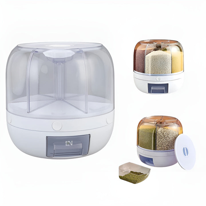 Grain Dispenser – Hygienisk med Insektbeskyttelse | Praktisk for Kjøkken & Oppbevaring | Luvikno