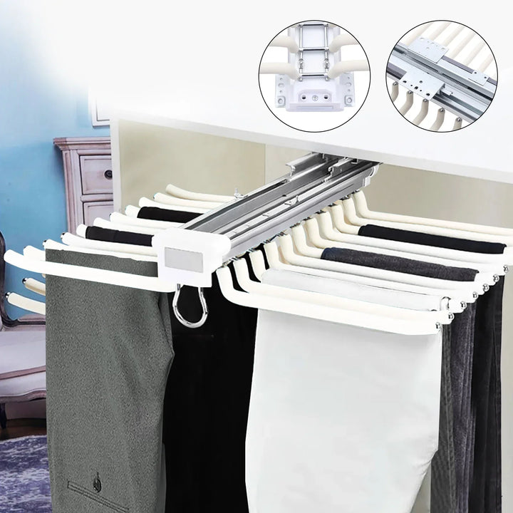 Smart Slide-Out Rail Cloth Organizer | Luvikno