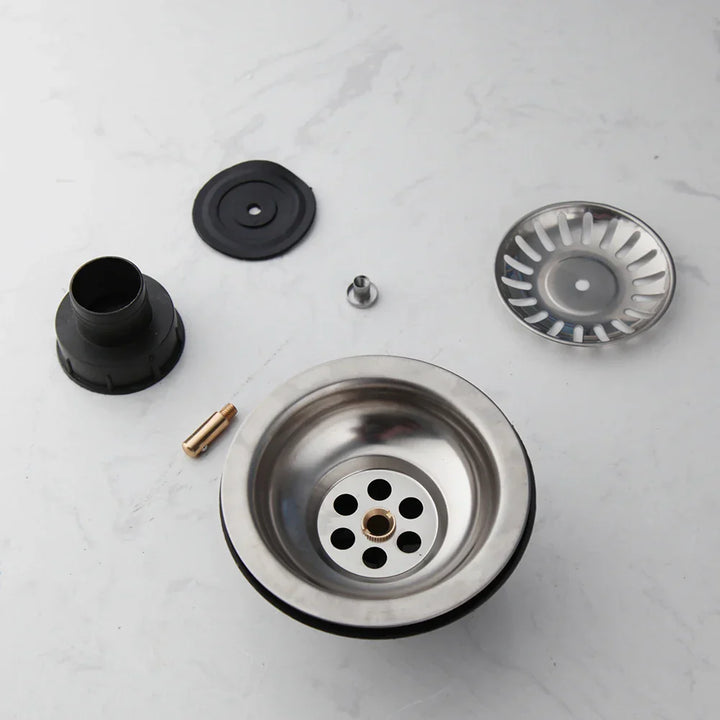 AquaGuard Rustfritt Stål Vaskestrainer med Luktfilter – Pop-Up Stopper & Anti-Blocking Kurv Luvikno