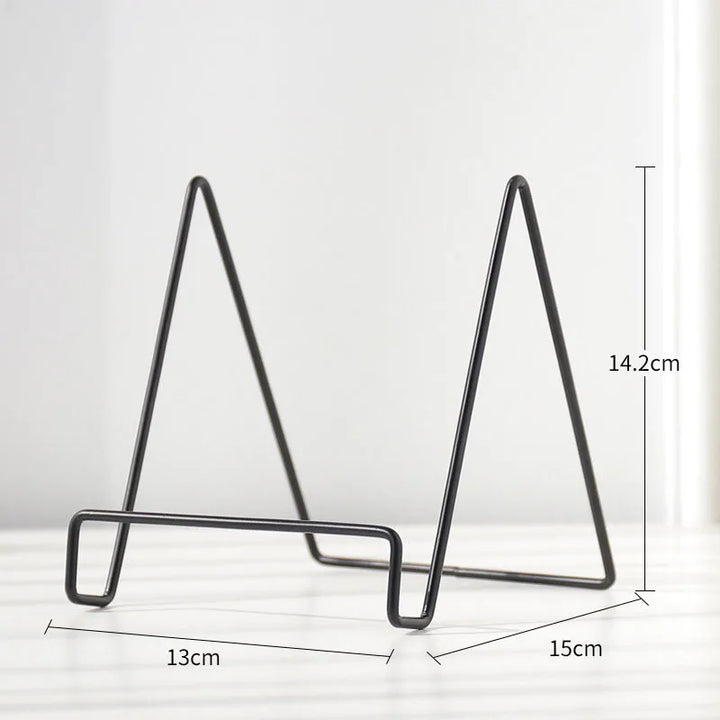 Luvikno | Iron Art Multi-Use Display Stand: Allsidig magasin-, servise-, bilde- og fotobokoppbevaringsstativ for boligtilbehør