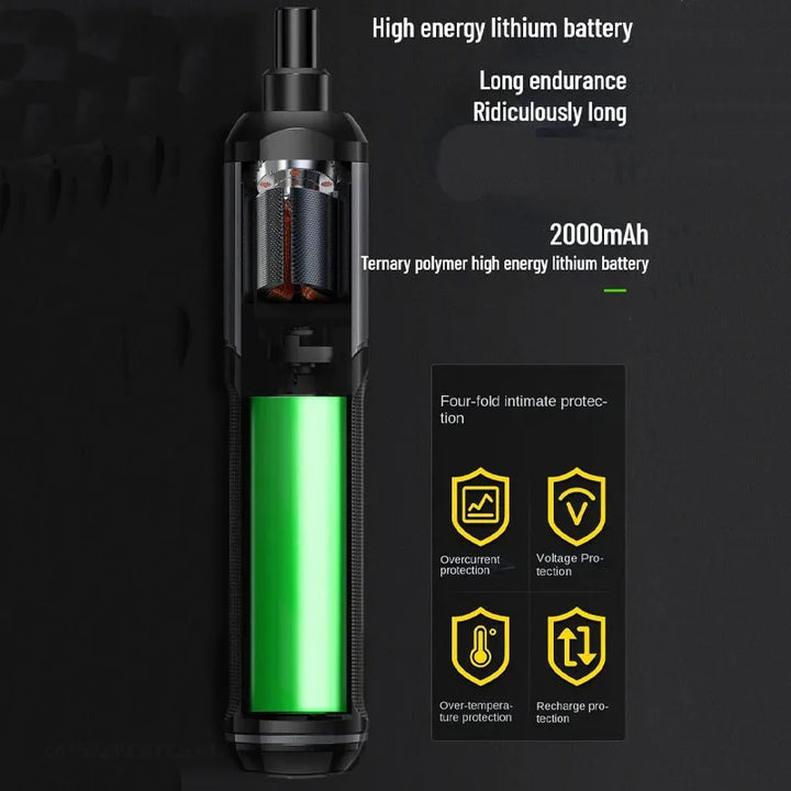 Mini trådløs oppladbar elektrisk skrutrekker drill verktøysett | Luvikno