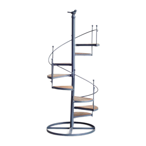 Elegant spiralformet planteholder for balkong- og hagearrangementer Luvikno
