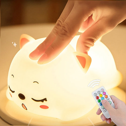 Mini Cat LED Touch Sensor Nattlampe | Luvikno