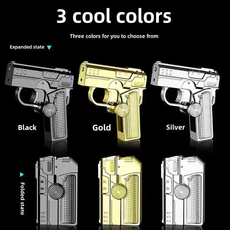Foldbar Dual-Form Pistolformet Vindproof Lighter | Luvikno