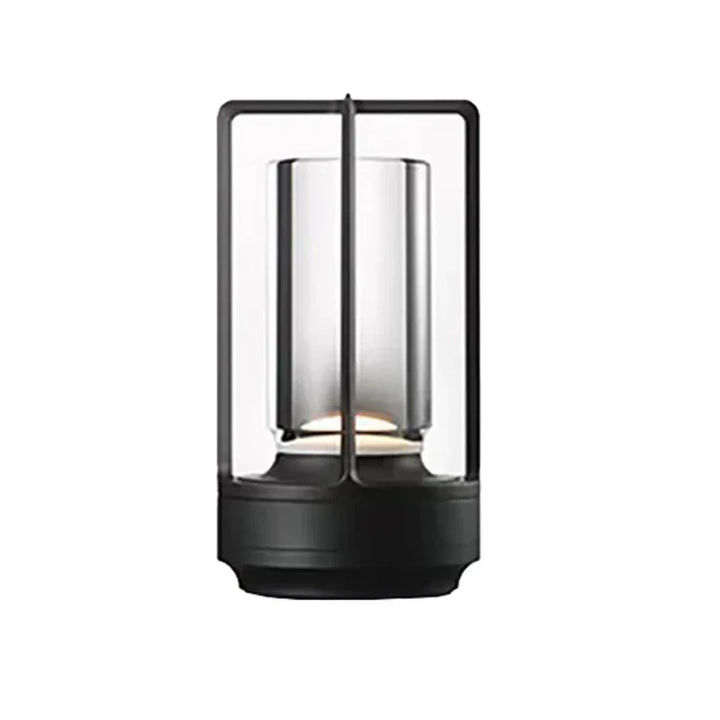 Oppladbar trådløs bordlampe med krystallglass - Bærbar LED-lampe for innendørs og utendørs områder | Luvikno